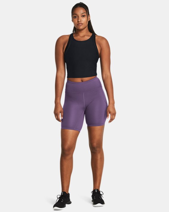 กางเกงขาสั้น UA Movement Bike สำหรับผู้หญิง in Purple image number 2